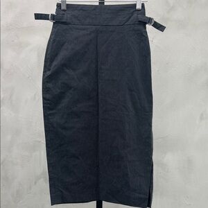 Vintage Paul Smith Charcoal Pinstripe Pencil Skirt